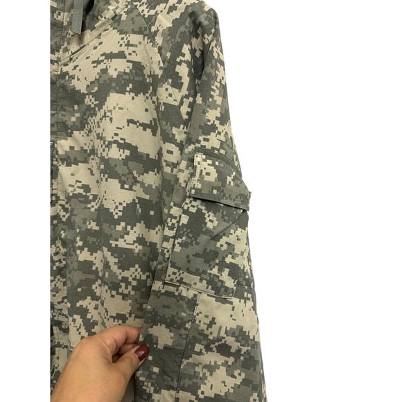 Camo Parka Cold Weather Field Jacket Mens Coat AT-DIGITAL Size Large - Picture 3 of 11